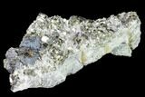 Cubic Pyrite, Sphalerite & Quartz Crystal Association - Peru #141822-2